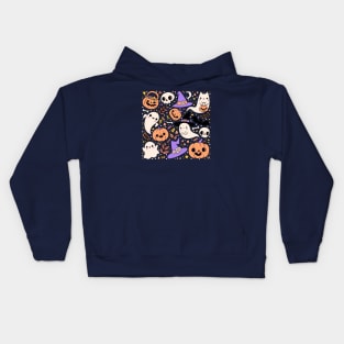 Cute halloween pattern Kids Hoodie